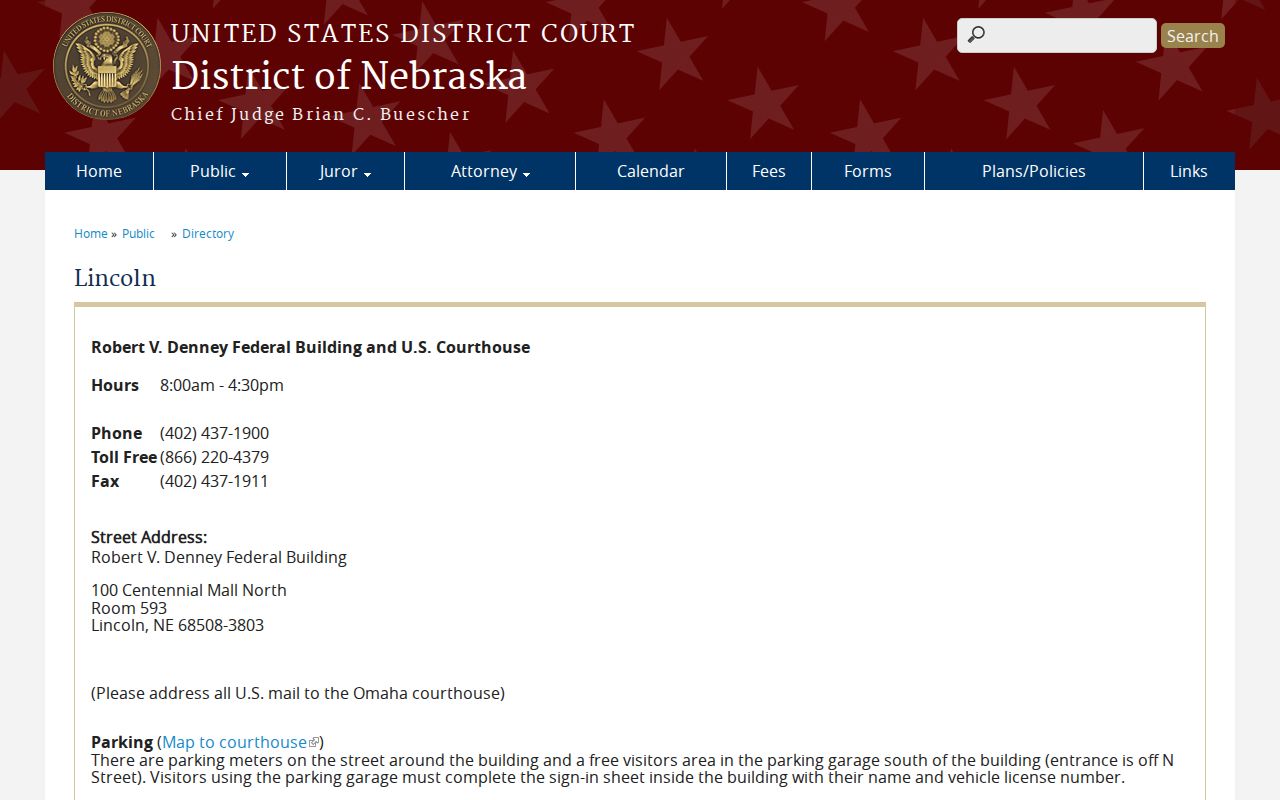 Polk County warrant records reference showing the federal courthouse clerk route